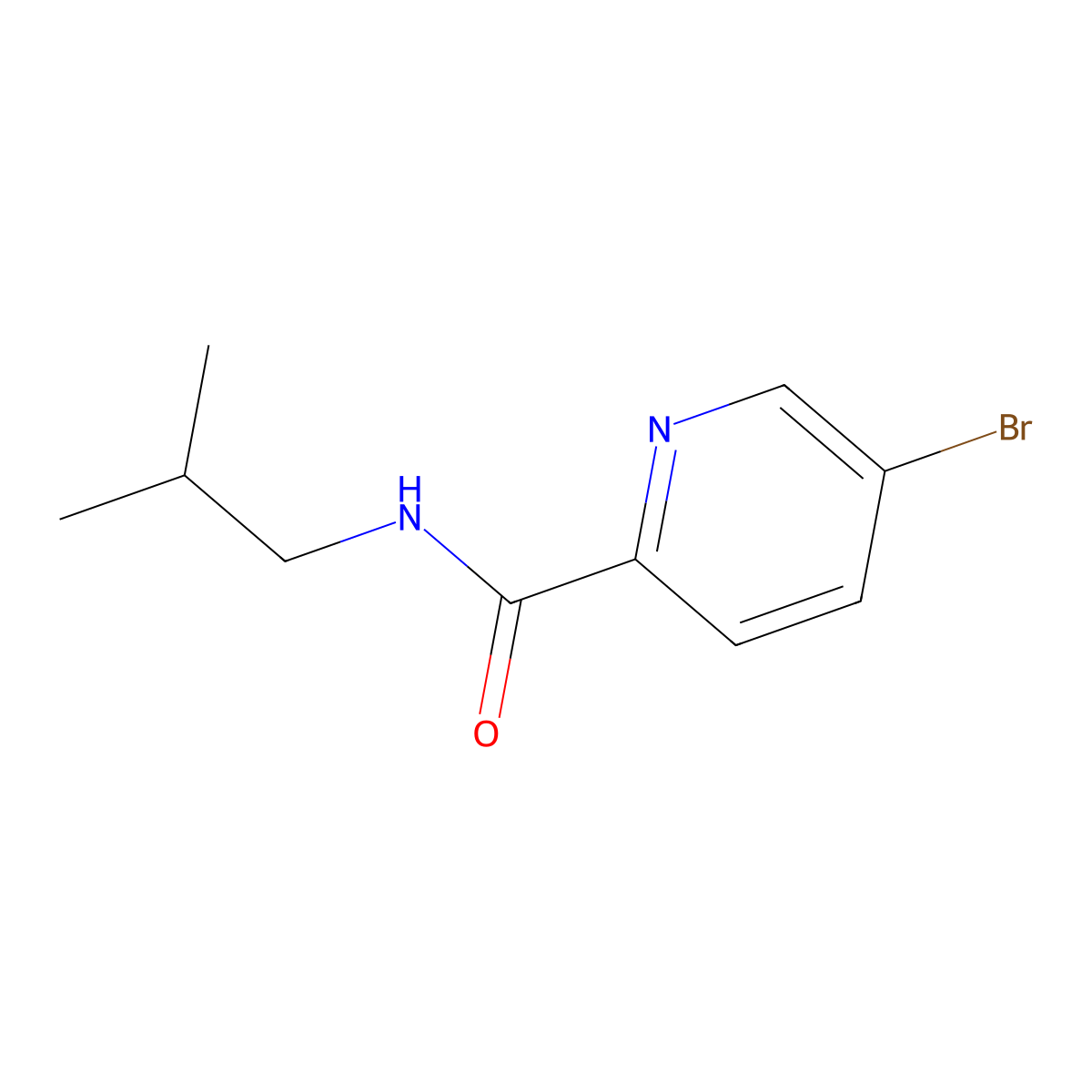 5-Bromo-N-isobutylpicolinamide molecular structure, CAS 1339520-68-1