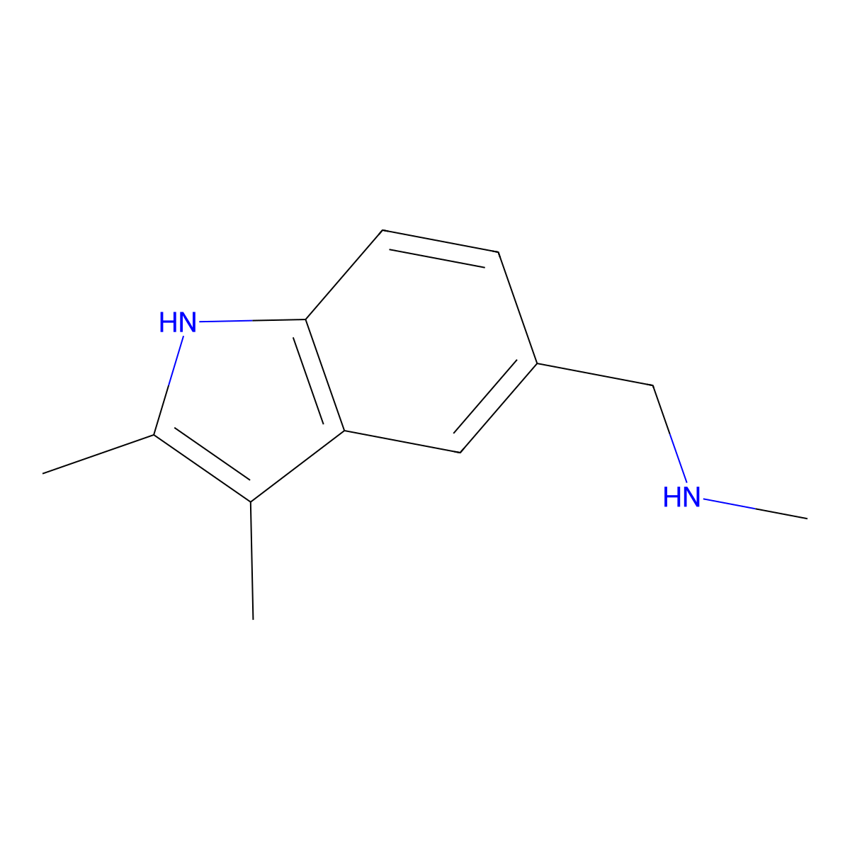 [(2,3-dimethyl-1H-indol-5-yl)methyl](methyl)amine molecular structure, CAS 1339528-70-9
