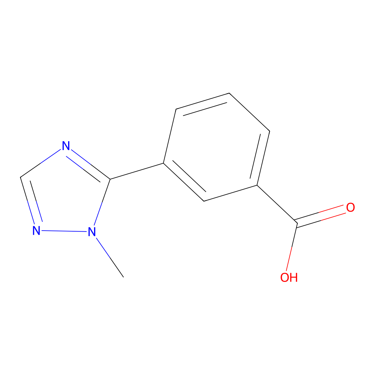 3-(2-Methyl-1,2,4-triazol-3-yl)benzoicacid molecular structure, CAS 1339528-91-4