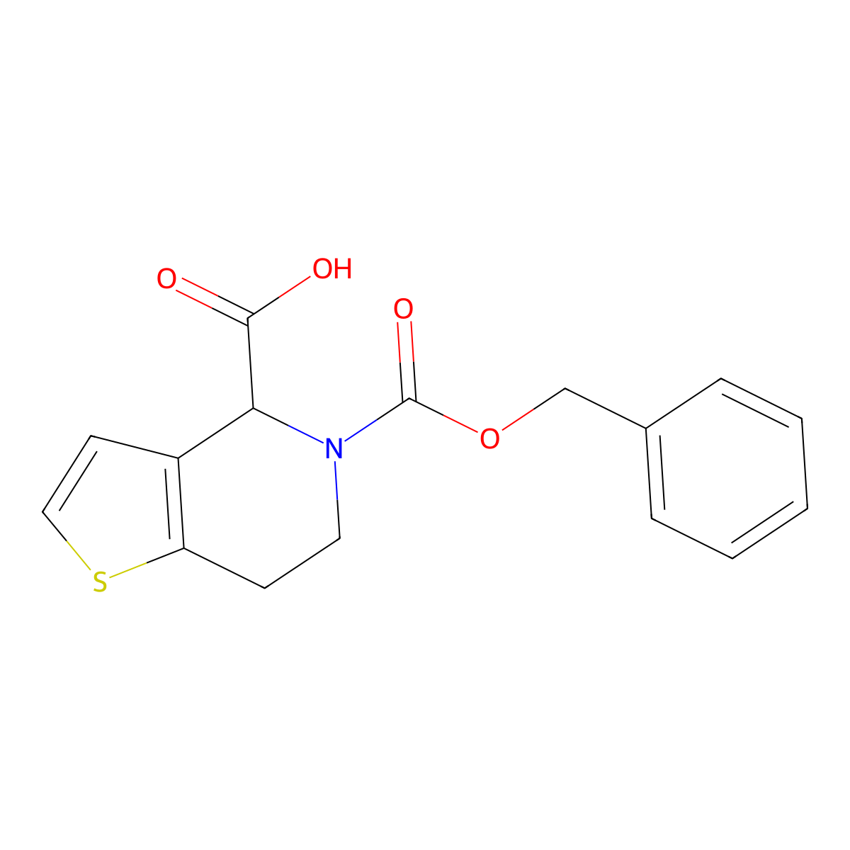5-[(benzyloxy)carbonyl]-4H,5H,6H,7H-thieno[3,2-c]pyridine-4-carboxylic acid molecular structure, CAS 1339529-82-6