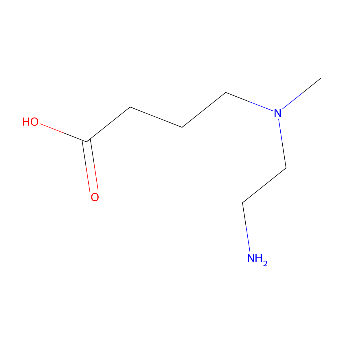 4-((2-Aminoethyl)(methyl)amino)butanoic acid molecular structure, CAS 1339534-26-7