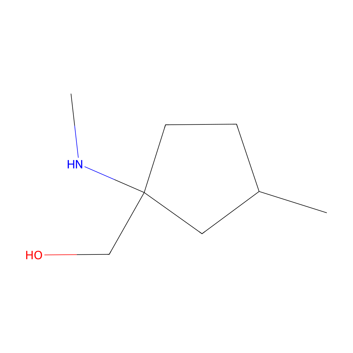 [3-Methyl-1-(methylamino)cyclopentyl]methanol molecular structure, CAS 1339535-21-5