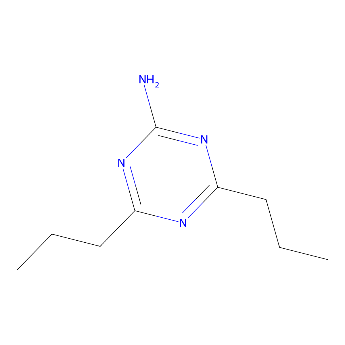 4,6-Dipropyl-1,3,5-triazin-2-amine molecular structure, CAS 1339535-30-6