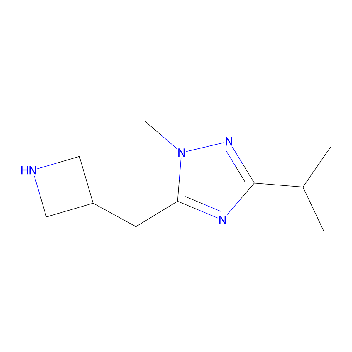 5-(Azetidin-3-ylmethyl)-3-isopropyl-1-methyl-1h-1,2,4-triazole molecular structure, CAS 1339544-69-2