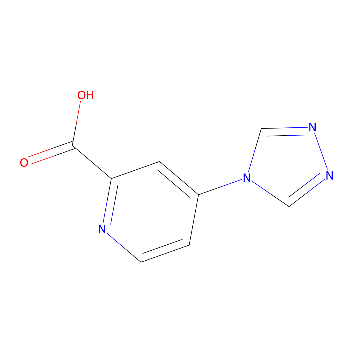 4-(4H-1,2,4-triazol-4-yl)pyridine-2-carboxylic acid molecular structure, CAS 1339560-42-7