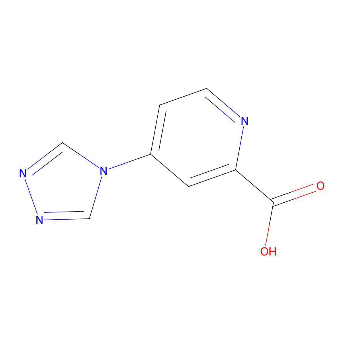 4-(4H-1,2,4-triazol-4-yl)pyridine-2-carboxylic acid molecular structure, CAS 1339560-42-7