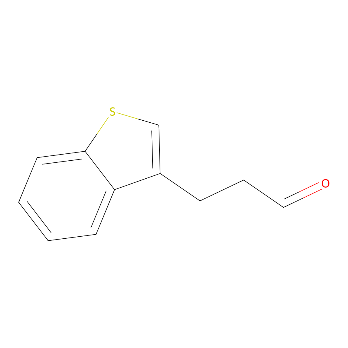3-(Benzo[b]thiophen-3-yl)propanal molecular structure, CAS 1339569-61-7