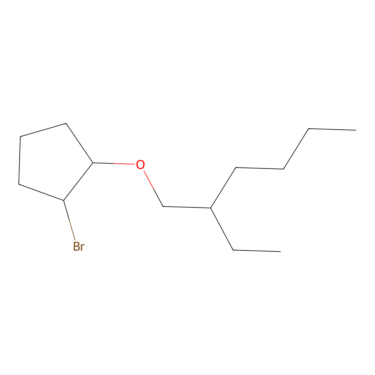 1-Bromo-2-((2-ethylhexyl)oxy)cyclopentane molecular structure, CAS 1339569-77-5