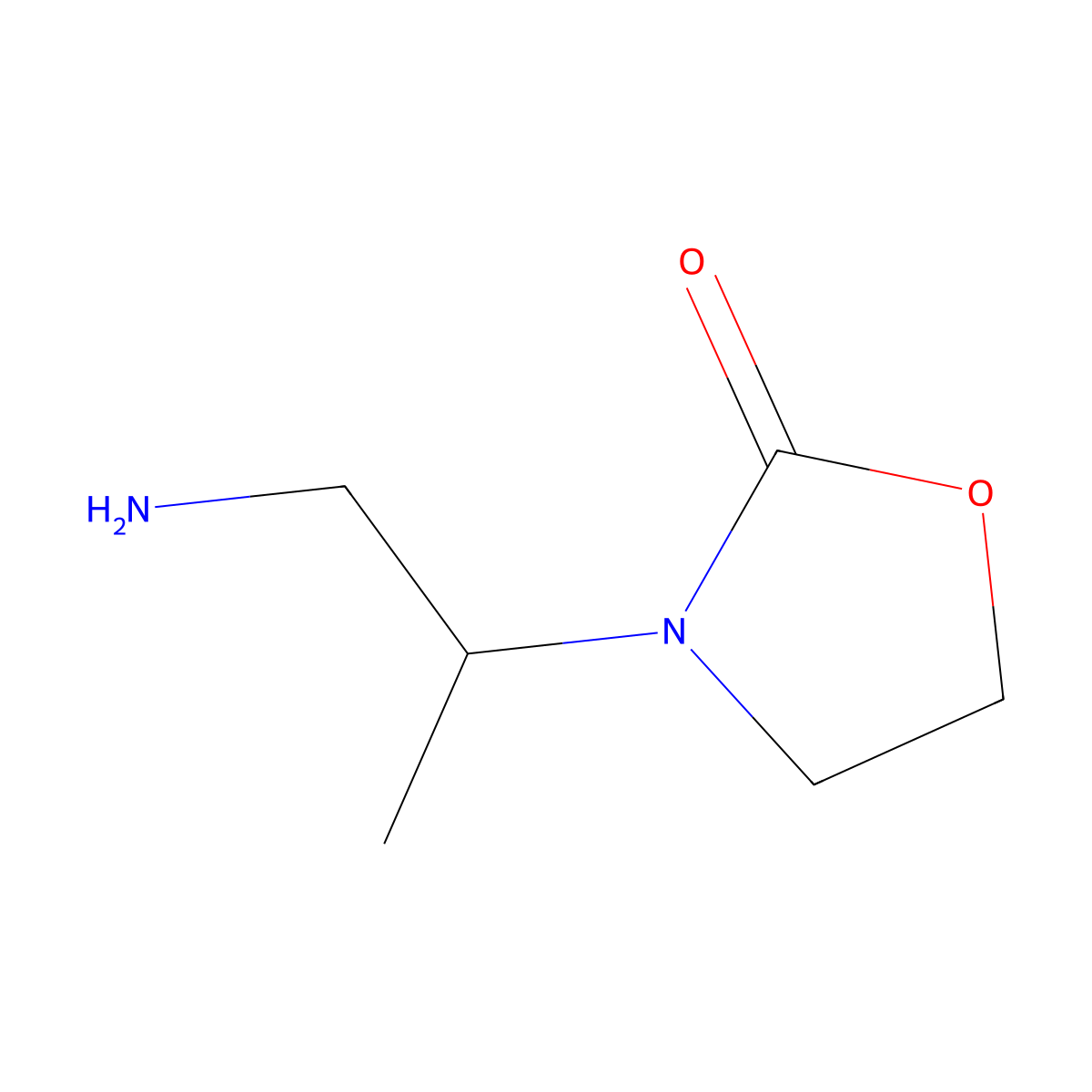 3-(1-Aminopropan-2-yl)oxazolidin-2-one molecular structure, CAS 1339573-57-7