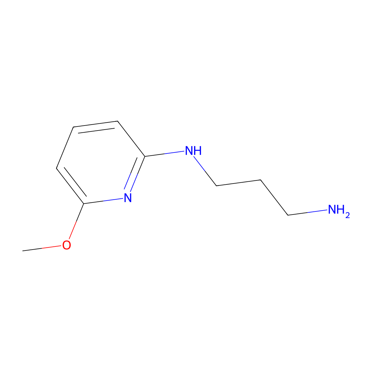 N1-(6-methoxypyridin-2-yl)propane-1,3-diamine molecular structure, CAS 1339573-89-5