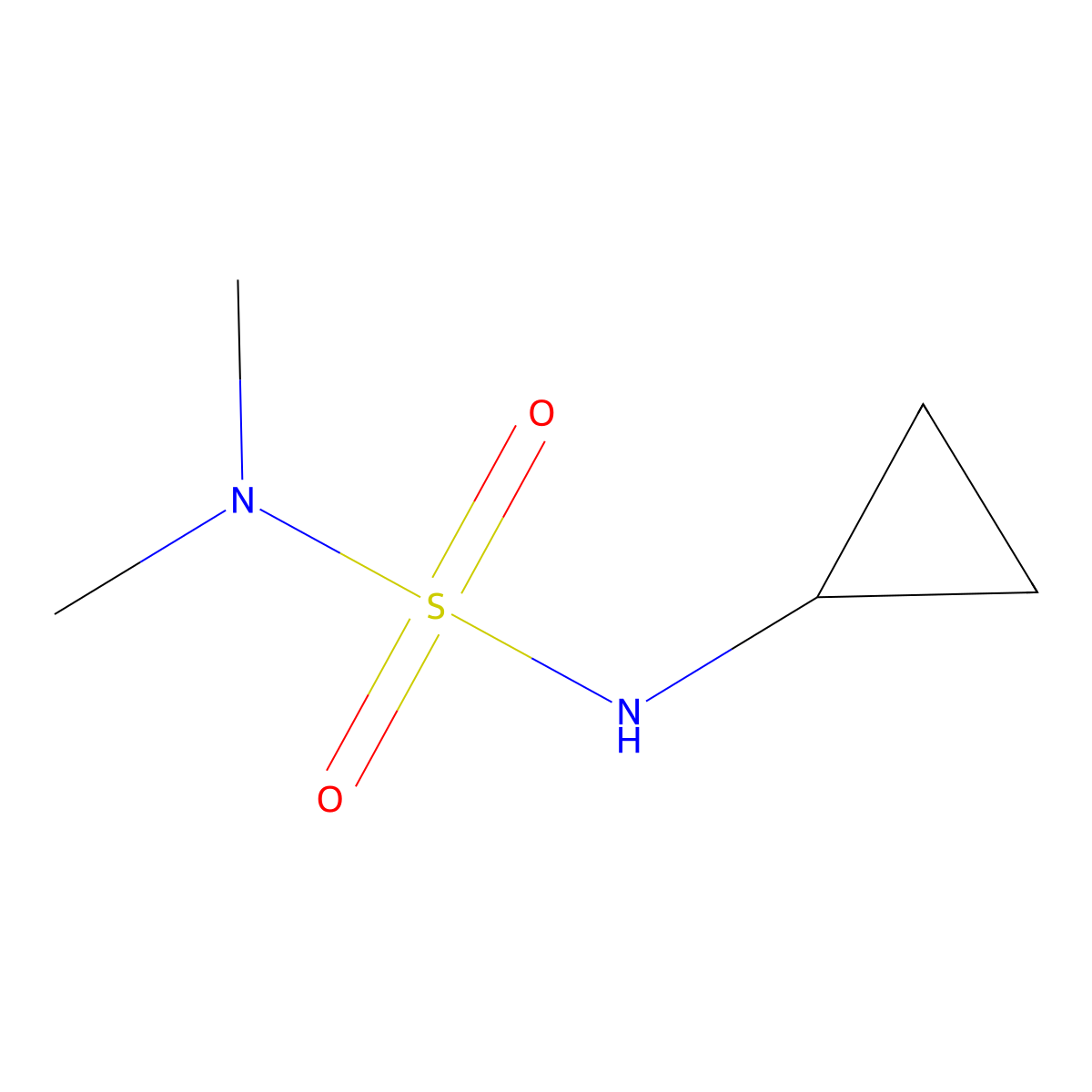 (Cyclopropylsulfamoyl)dimethylamine molecular structure, CAS 1339583-29-7