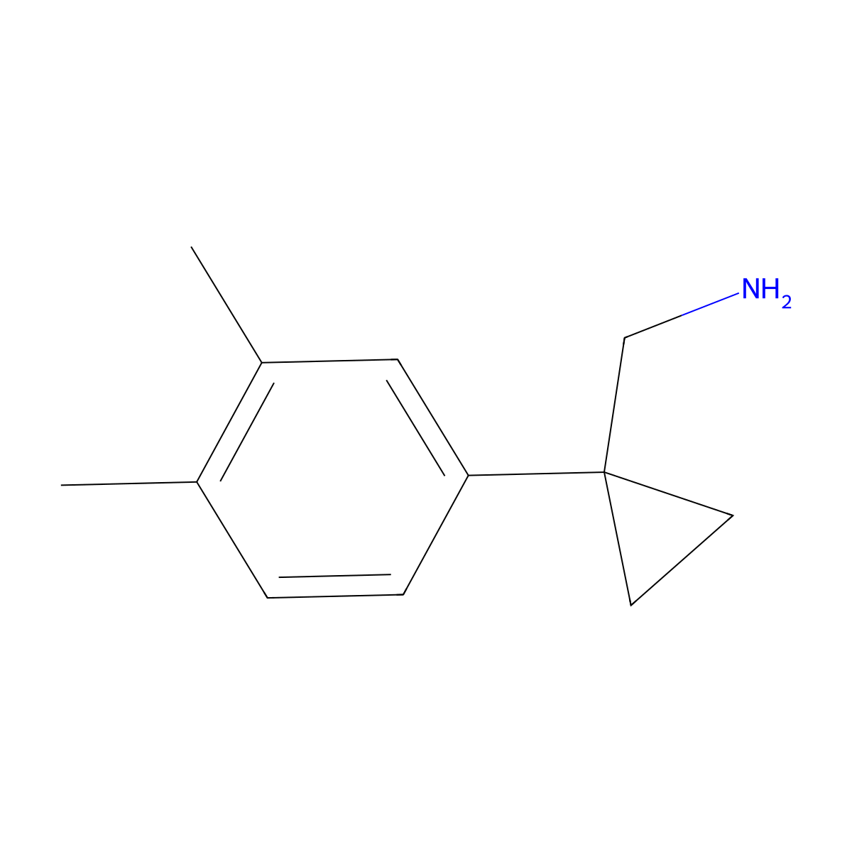 (1-(3,4-Dimethylphenyl)cyclopropyl)methanamine molecular structure, CAS 1339587-93-7