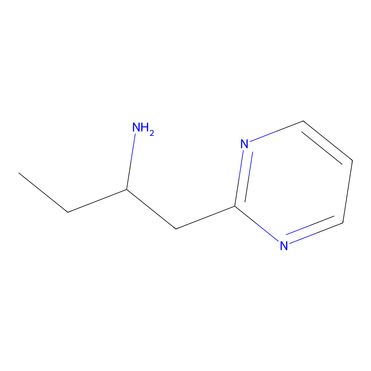 1-(Pyrimidin-2-yl)butan-2-amine molecular structure, CAS 1339589-42-2