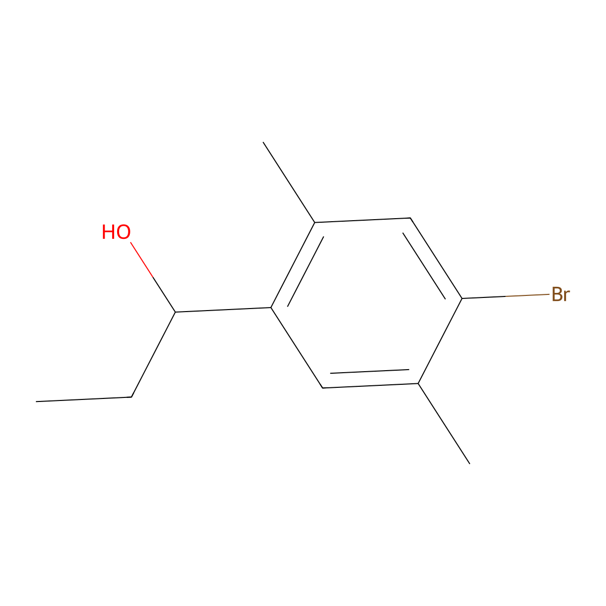 1-(4-Bromo-2,5-dimethylphenyl)propan-1-ol molecular structure, CAS 1339593-35-9