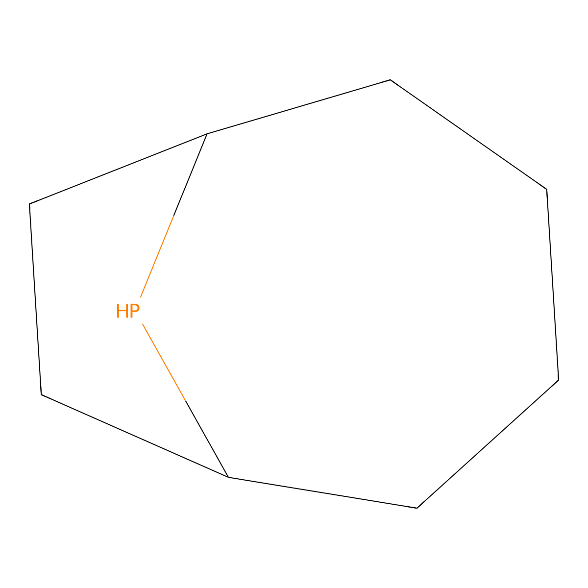 9-Phosphabicyclo[4.2.1]nonane molecular structure, CAS 13396-80-0