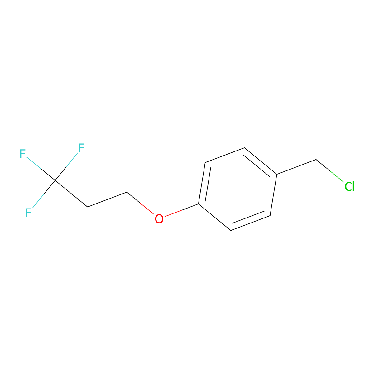 4-(Chloromethyl)phenyl 3,3,3-trifluoropropyl ether molecular structure, CAS 1339604-61-3