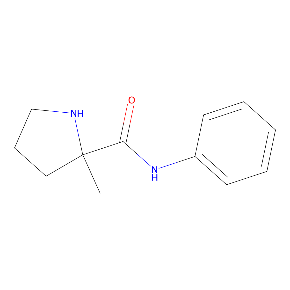 2-methyl-N-phenylpyrrolidine-2-carboxamide molecular structure, CAS 1339608-81-9