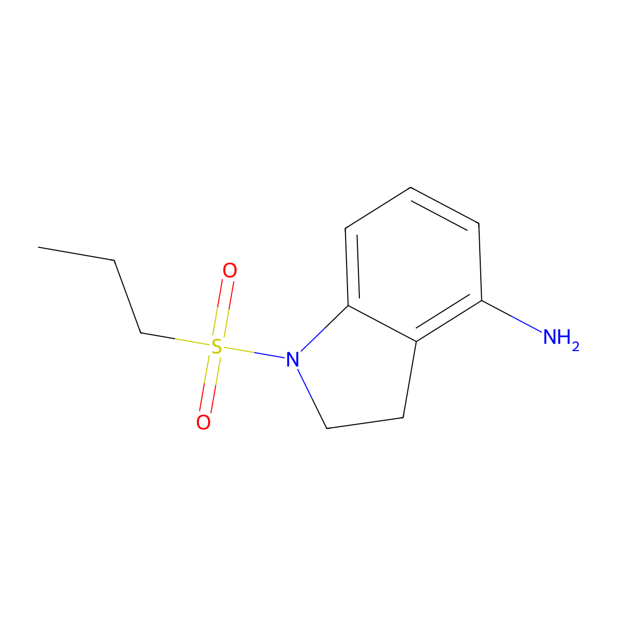 1-(Propylsulfonyl)indolin-4-amine molecular structure, CAS 1339614-48-0