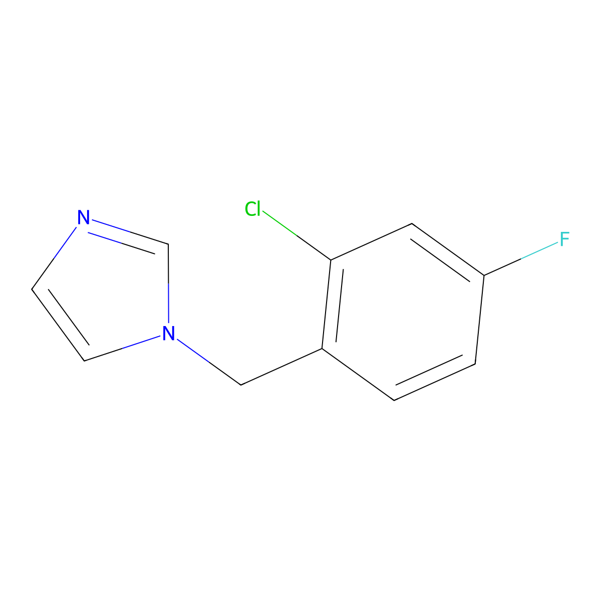 1-(2-Chloro-4-fluorobenzyl)imidazole molecular structure, CAS 1339624-07-5