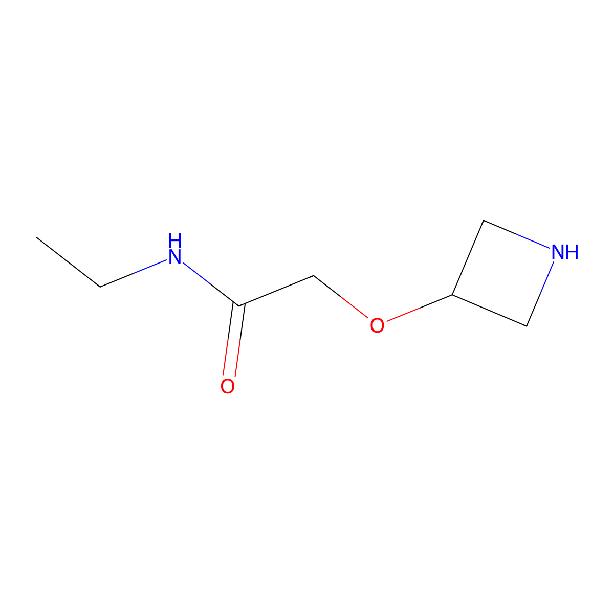 2-(azetidin-3-yloxy)-N-ethylacetamide molecular structure, CAS 1339626-39-9