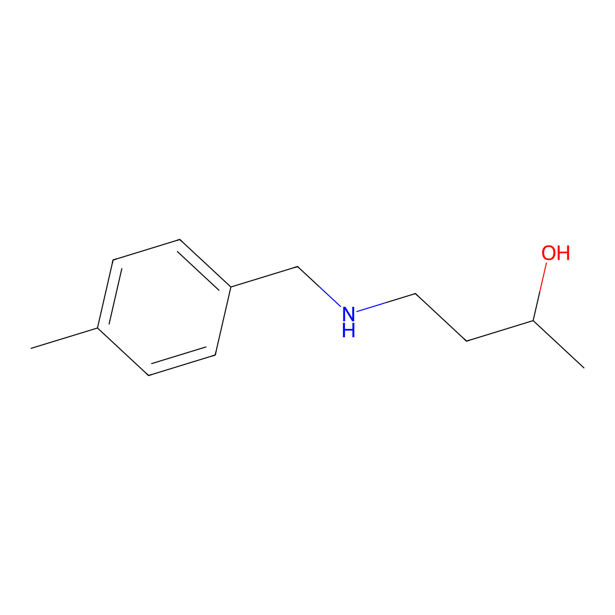4-{[(4-Methylphenyl)methyl]amino}butan-2-ol molecular structure, CAS 1339626-53-7