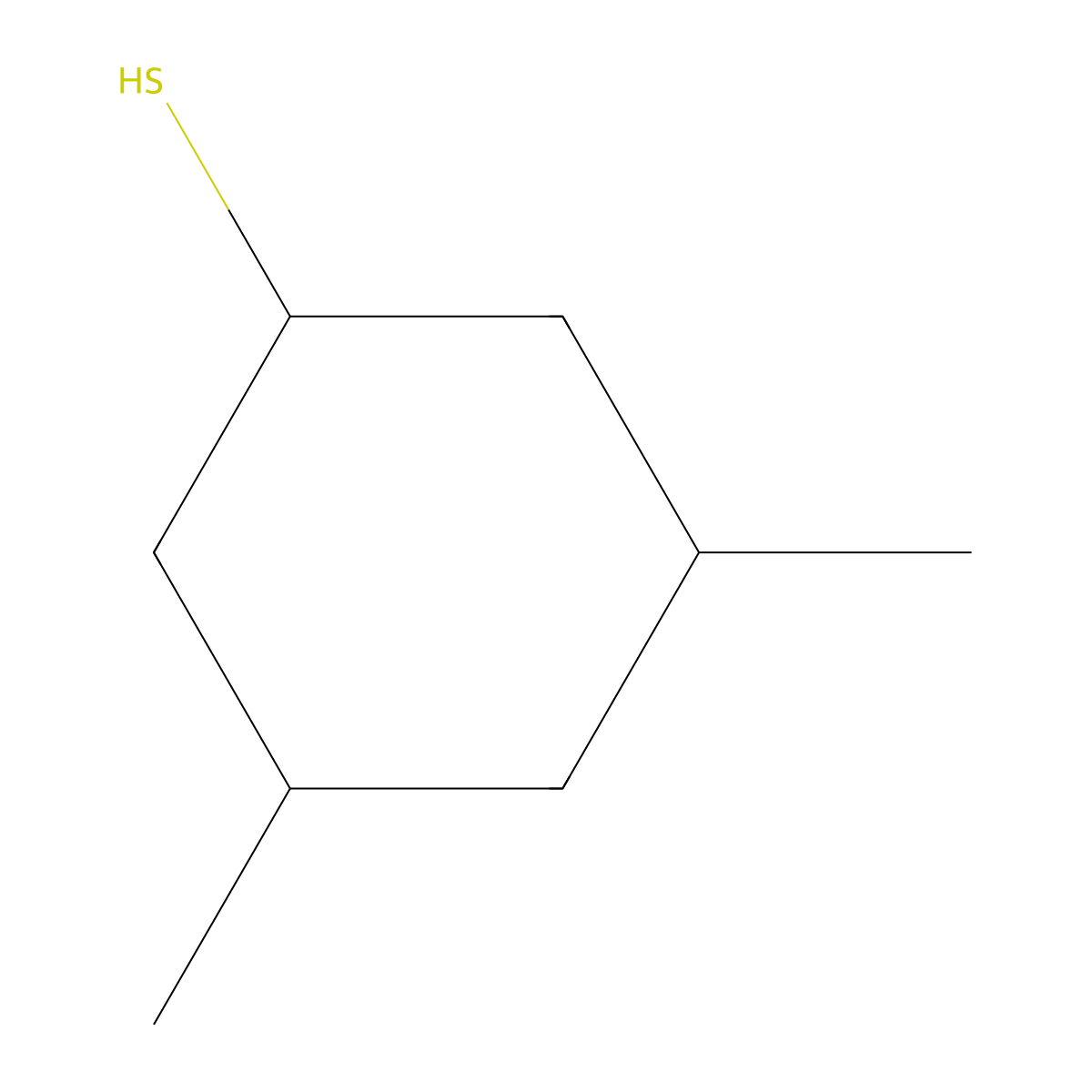 3,5-Dimethylcyclohexane-1-thiol molecular structure, CAS 1339627-40-5