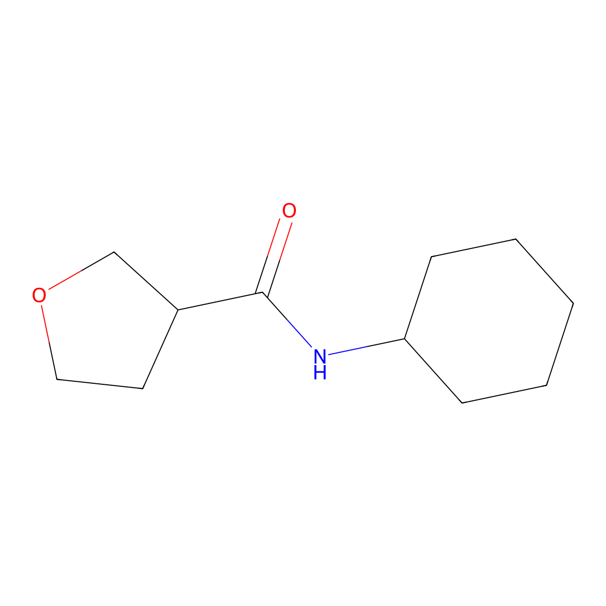 N-cyclohexyloxolane-3-carboxamide molecular structure, CAS 1339628-19-1