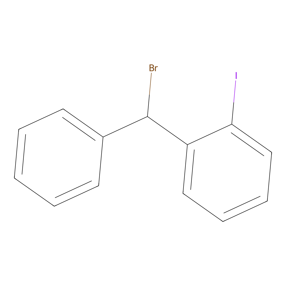 1-(Bromo(phenyl)methyl)-2-iodobenzene molecular structure, CAS 1339630-17-9