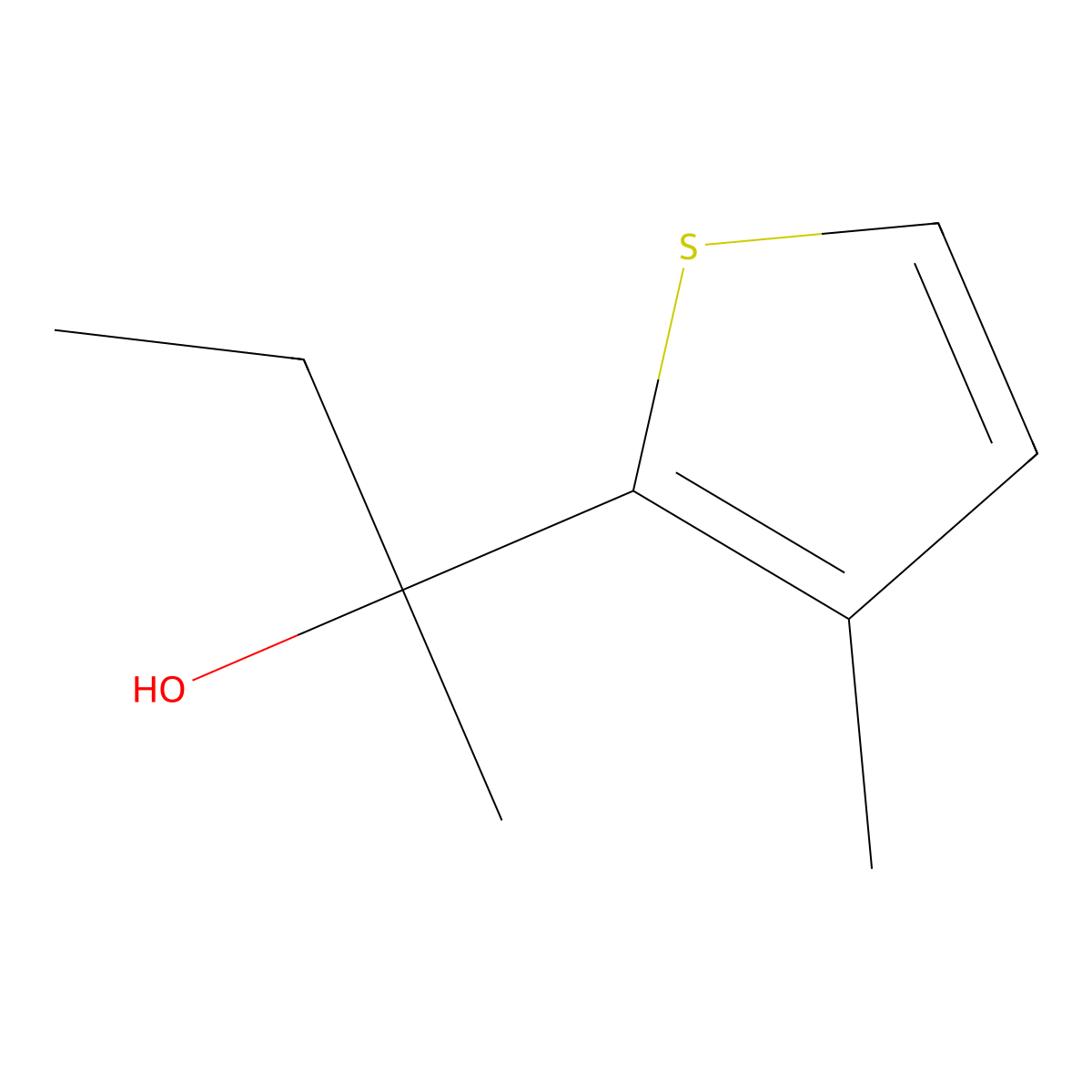 2-(3-Methyl-2-thienyl)-2-butanol molecular structure, CAS 1339630-82-8
