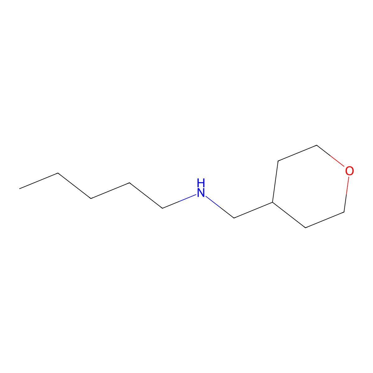 [(Oxan-4-yl)methyl](pentyl)amine molecular structure, CAS 1339632-13-1