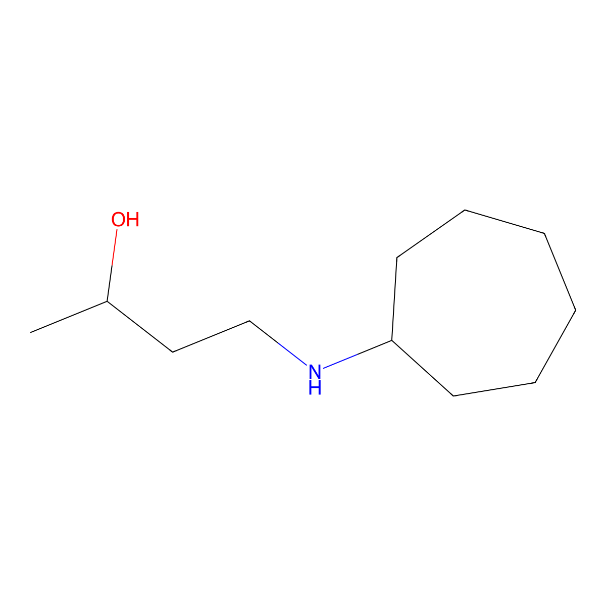 4-(Cycloheptylamino)butan-2-ol molecular structure, CAS 1339633-34-9