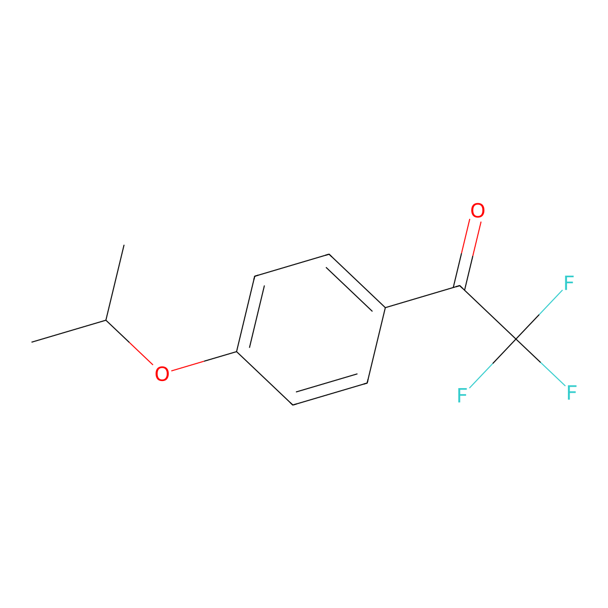 2,2,2-Trifluoro-1-(4-isopropoxyphenyl)ethan-1-one molecular structure, CAS 1339633-93-0