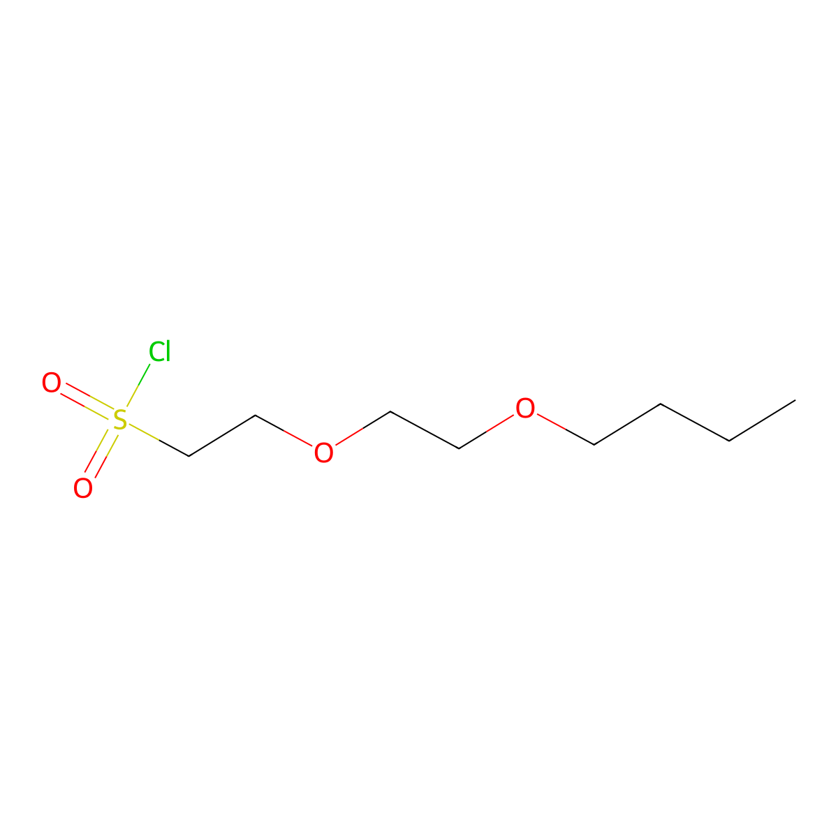 2-(2-Butoxyethoxy)ethane-1-sulfonyl chloride molecular structure, CAS 1339635-79-8