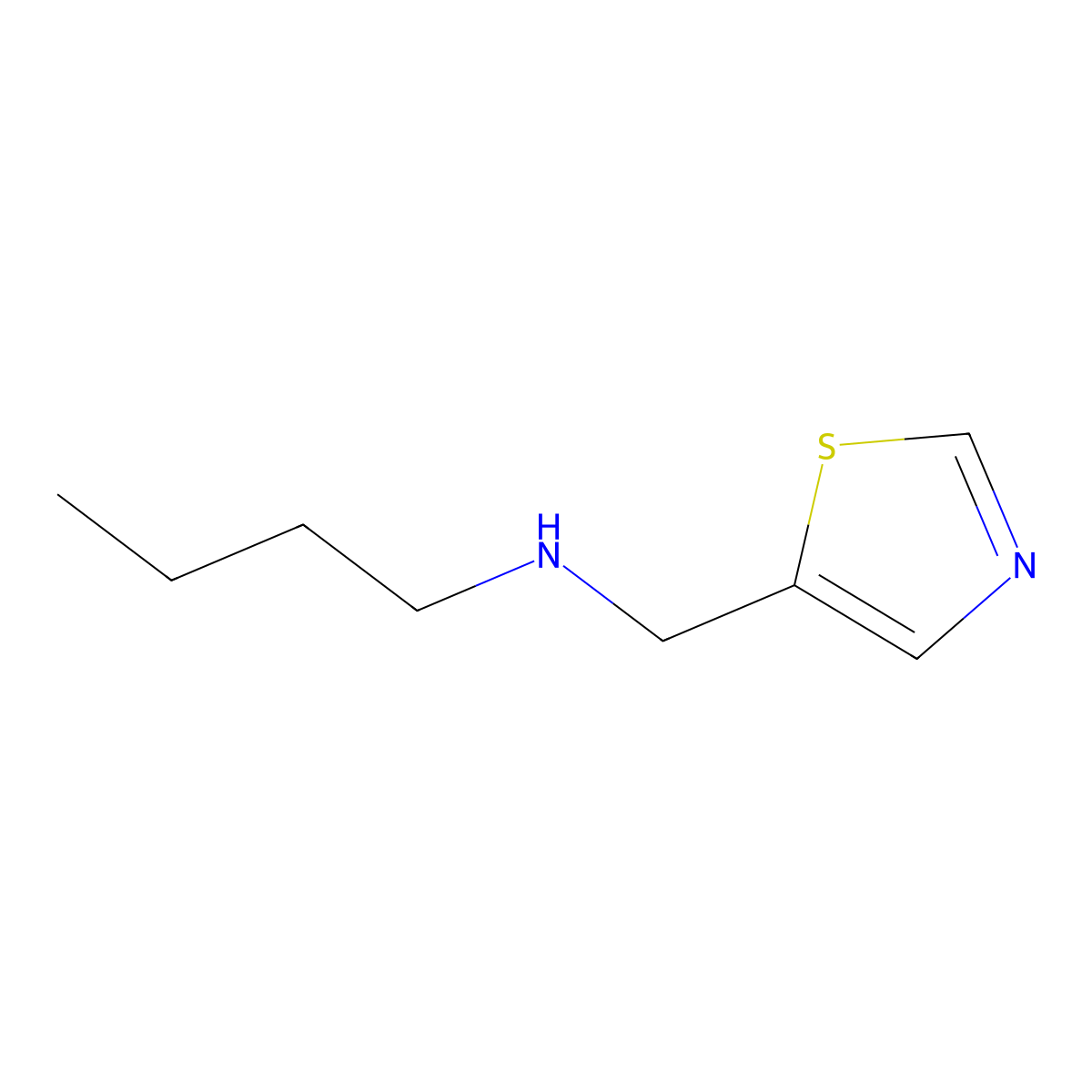 n-(Thiazol-5-ylmethyl)butan-1-amine molecular structure, CAS 1339639-18-7
