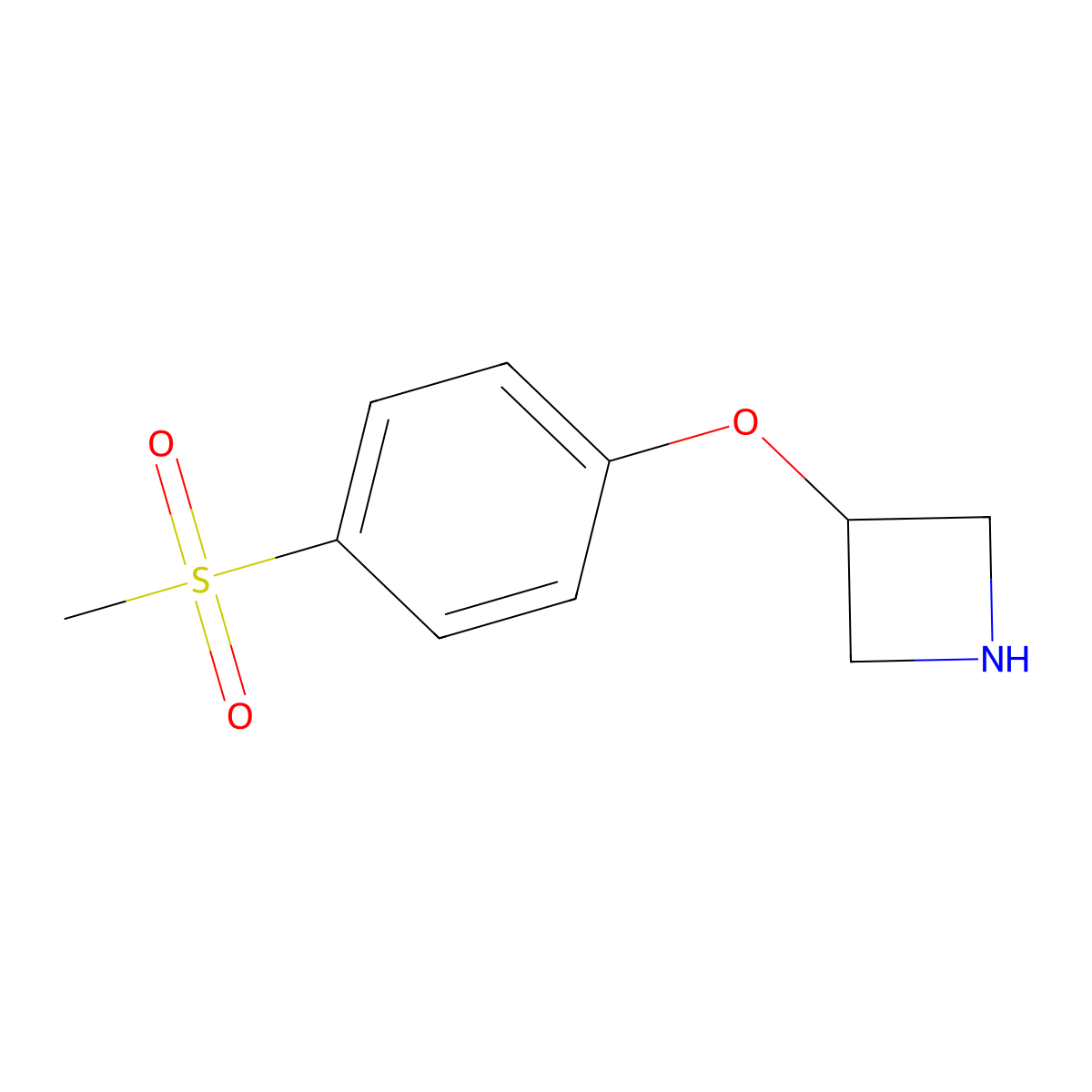 3-(4-(Methylsulfonyl)phenoxy)azetidine molecular structure, CAS 1339639-43-8