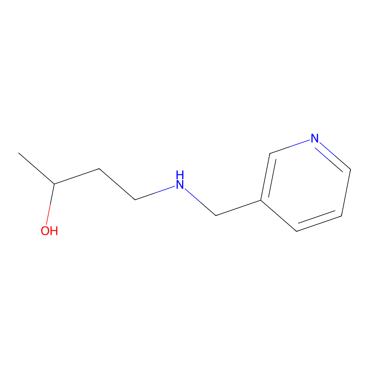 4-((Pyridin-3-ylmethyl)amino)butan-2-ol molecular structure, CAS 1339639-56-3