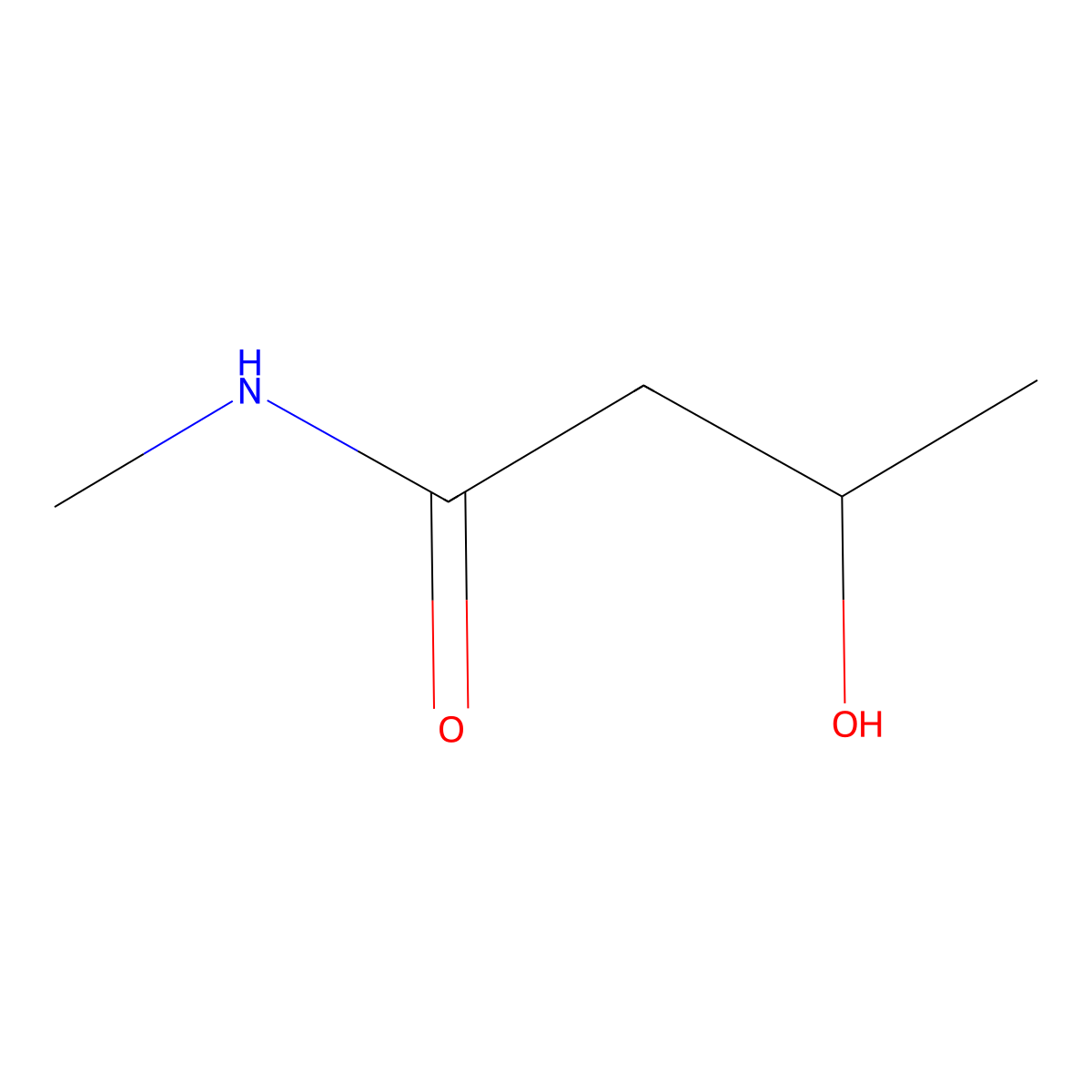 (3R)-3-hydroxy-N-methylbutanamide molecular structure, CAS 133964-43-9