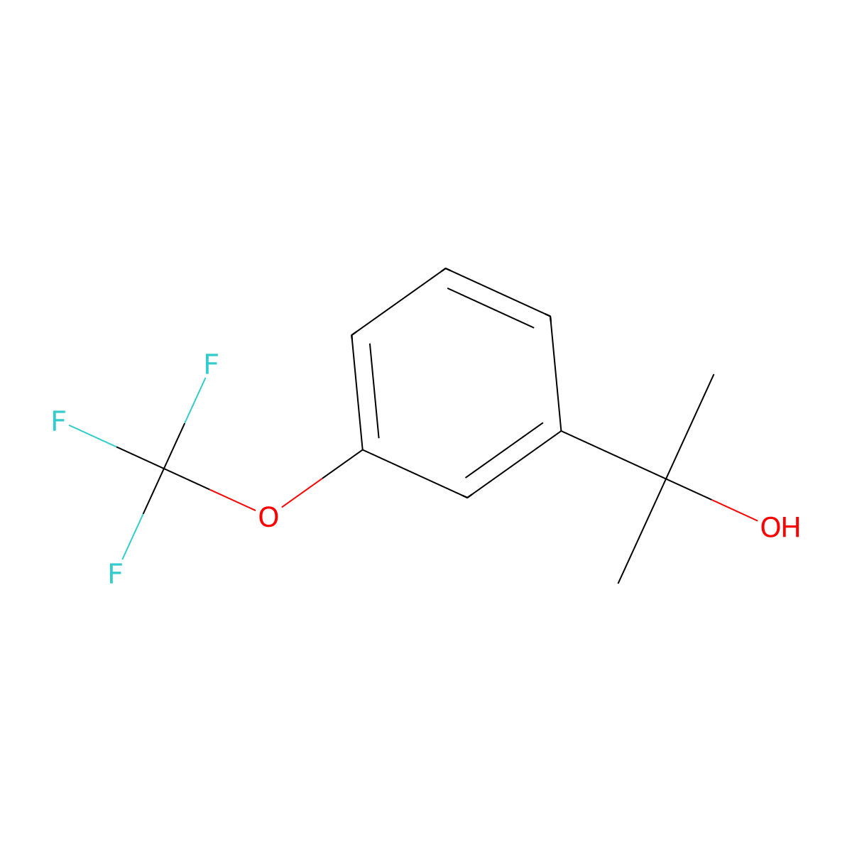 2-[3-(Trifluoromethoxy)phenyl]propan-2-ol molecular structure, CAS 1339648-98-4