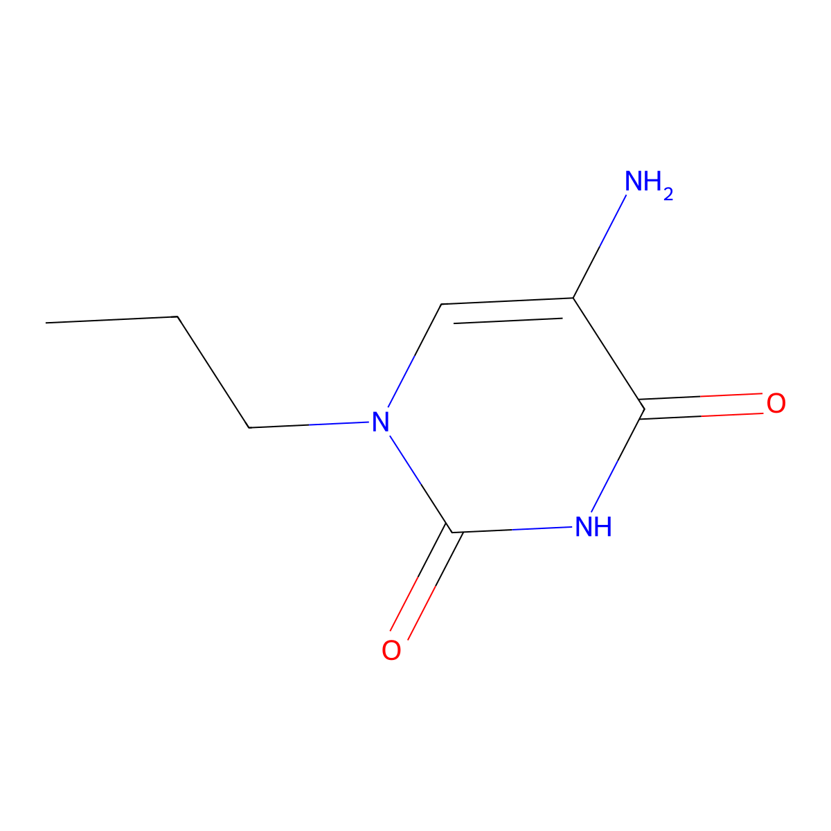 5-Amino-1-propyl-1,2,3,4-tetrahydropyrimidine-2,4-dione molecular structure, CAS 1339654-97-5