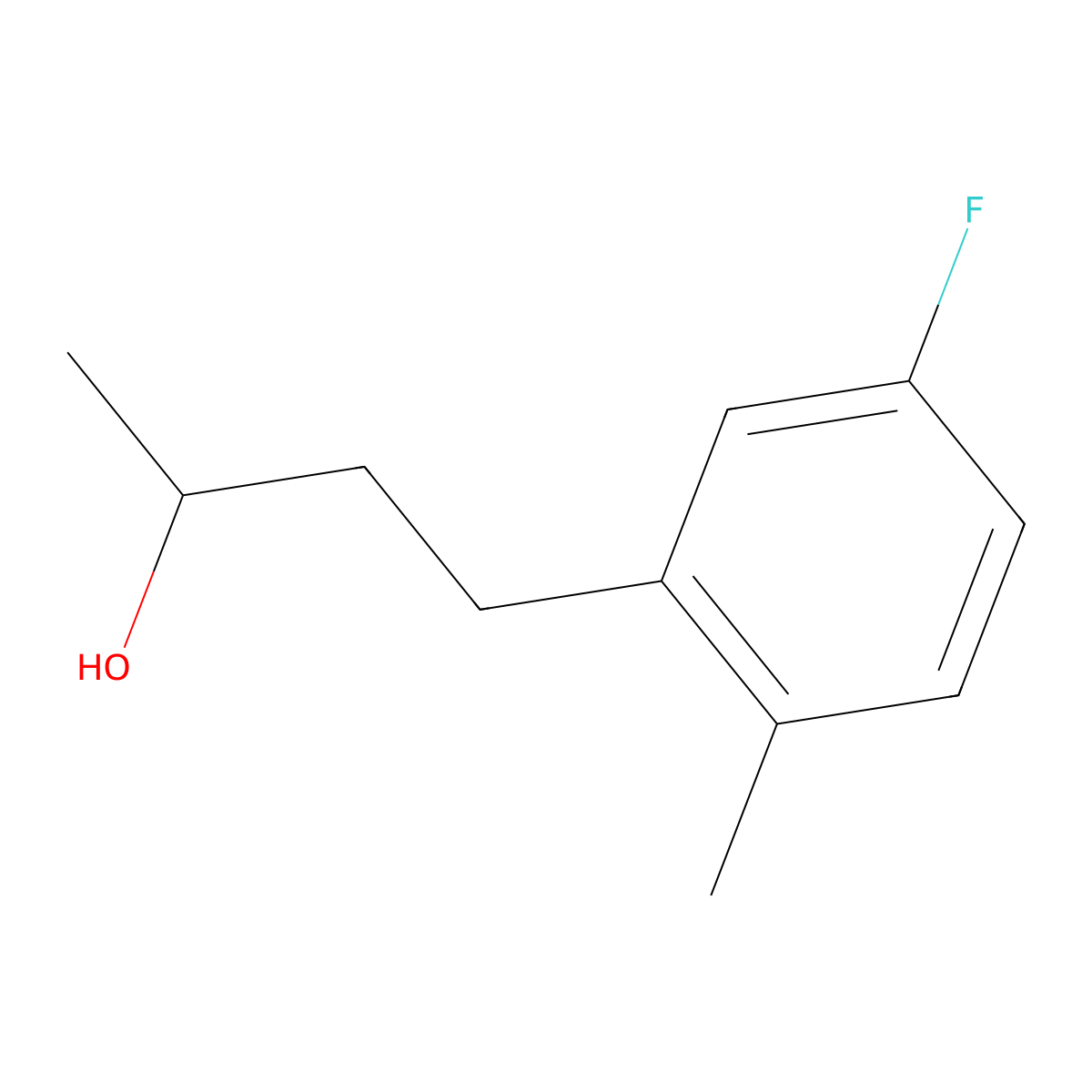 4-(5-Fluoro-2-methylphenyl)butan-2-ol molecular structure, CAS 1339660-78-4
