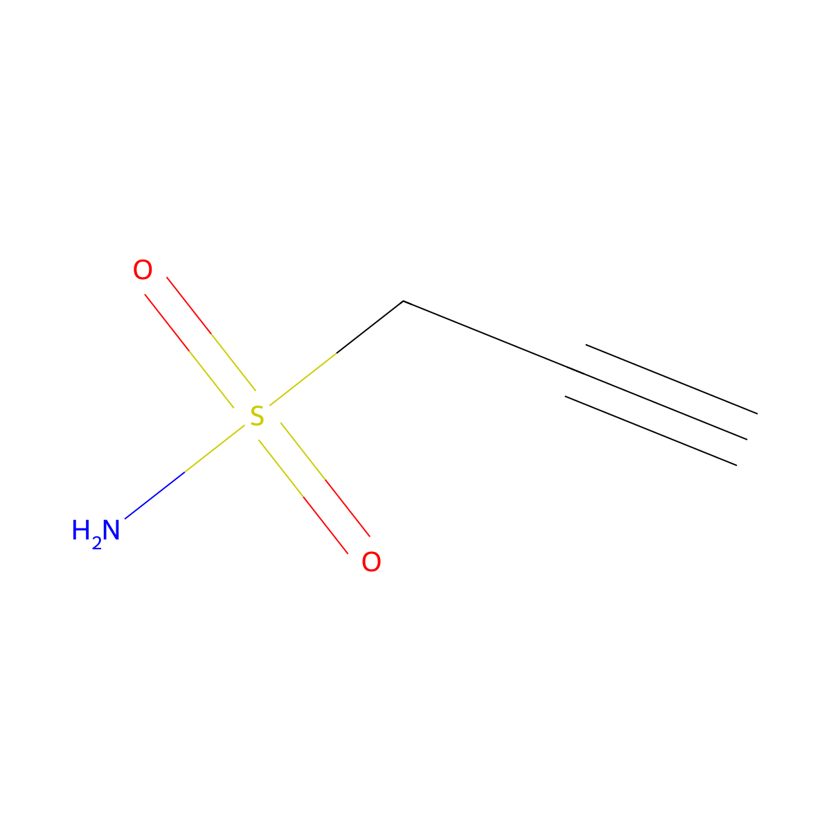 Prop-2-yne-1-sulfonamide molecular structure, CAS 1339666-93-1