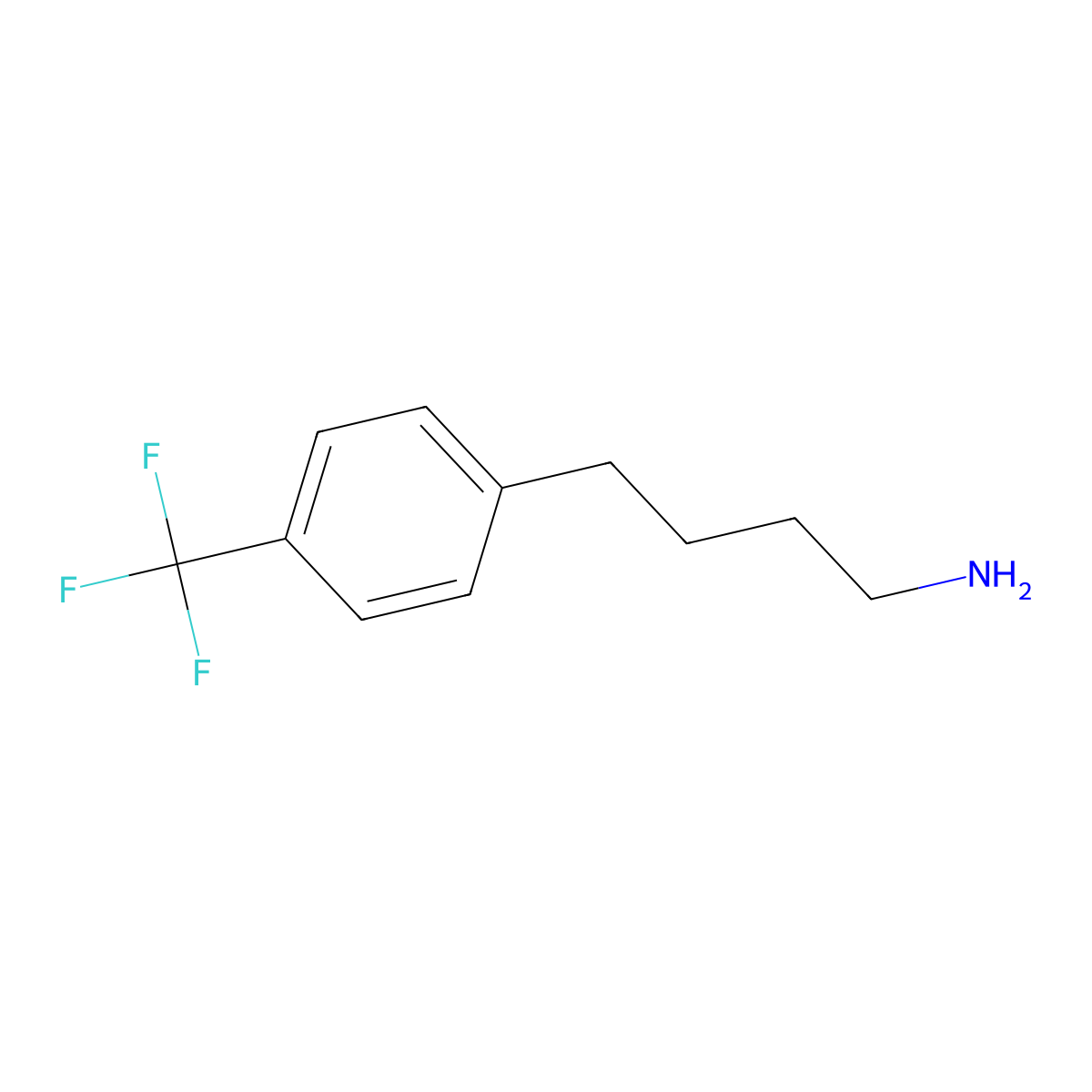 4-[4-(Trifluoromethyl)phenyl]butan-1-amine molecular structure, CAS 1339667-02-5