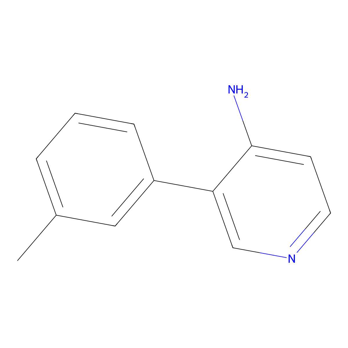 3-(M-tolyl)pyridin-4-amine molecular structure, CAS 1339667-18-3