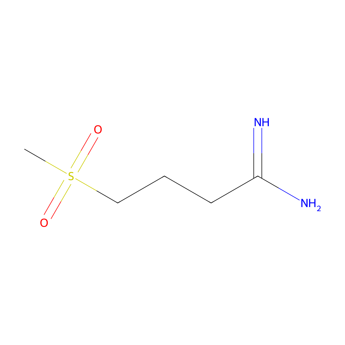 4-(Methylsulfonyl)butanimidamide molecular structure, CAS 1339667-22-9