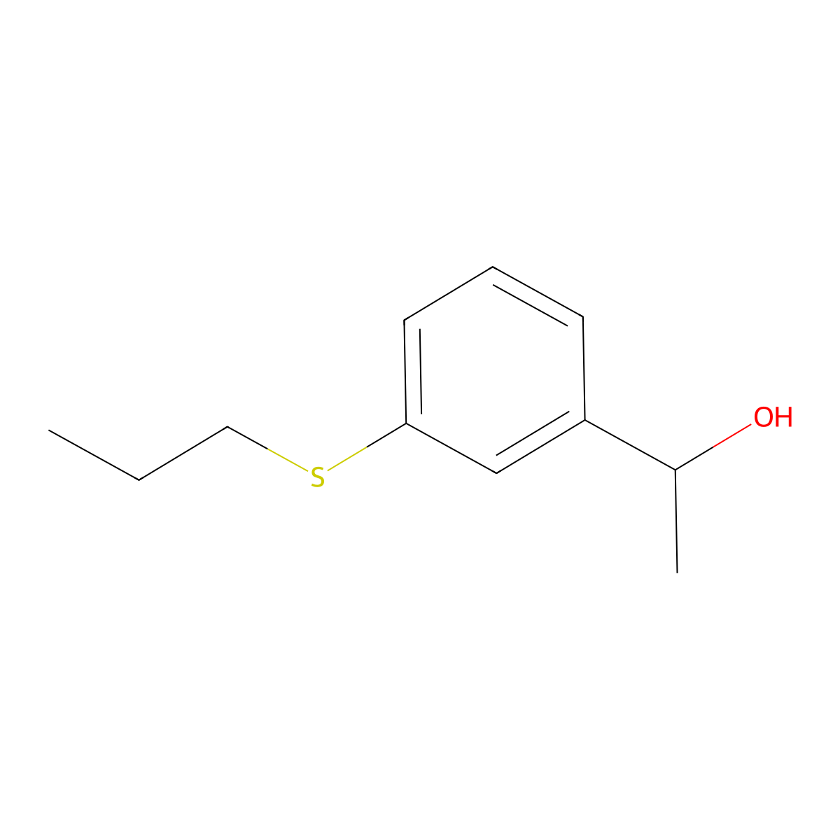 1-[3-(n-Propylthio)phenyl]ethanol molecular structure, CAS 1339667-74-1