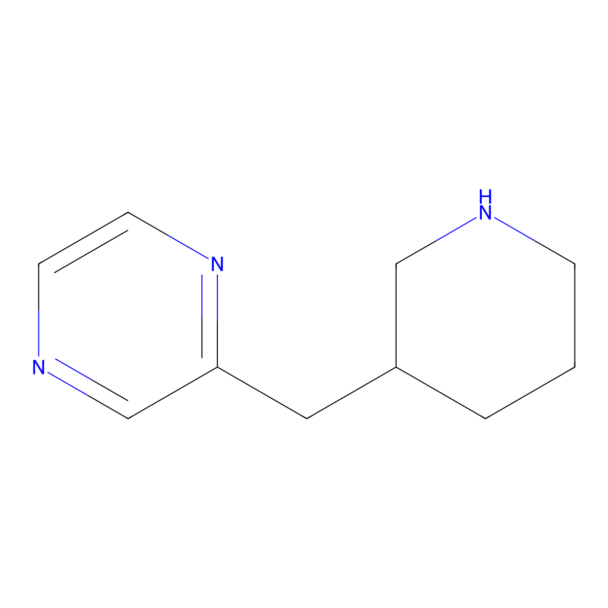 2-(Piperidin-3-ylmethyl)pyrazine molecular structure, CAS 1339685-48-1