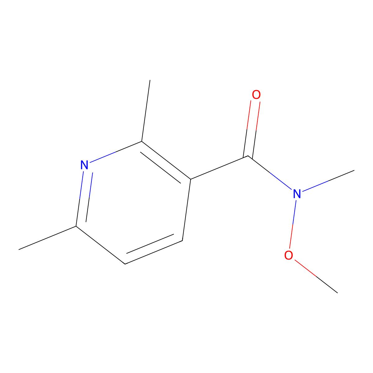 N-Methoxy-N,2,6-trimethylnicotinamide molecular structure, CAS 1339685-57-2