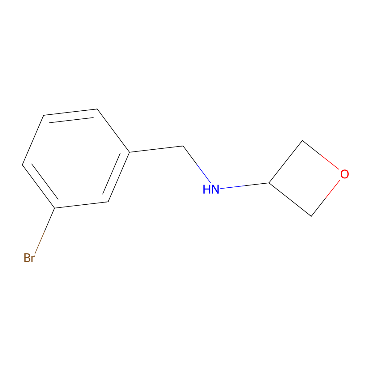 N-(3-Bromobenzyl)oxetan-3-amine molecular structure, CAS 1339688-91-3