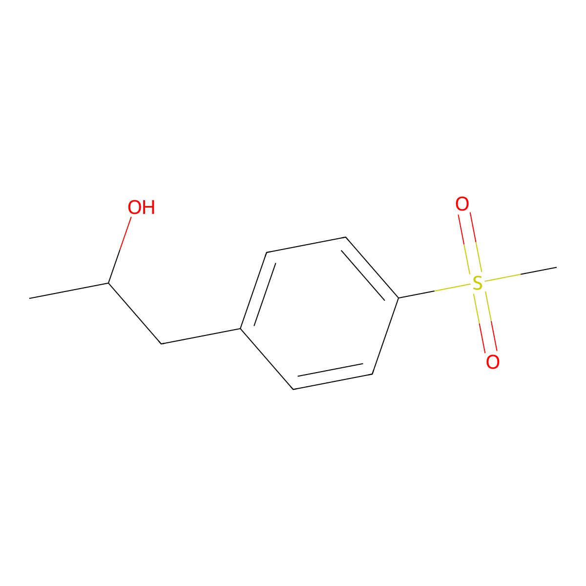 1-(4-(Methylsulfonyl)phenyl)propan-2-ol molecular structure, CAS 1339689-38-1