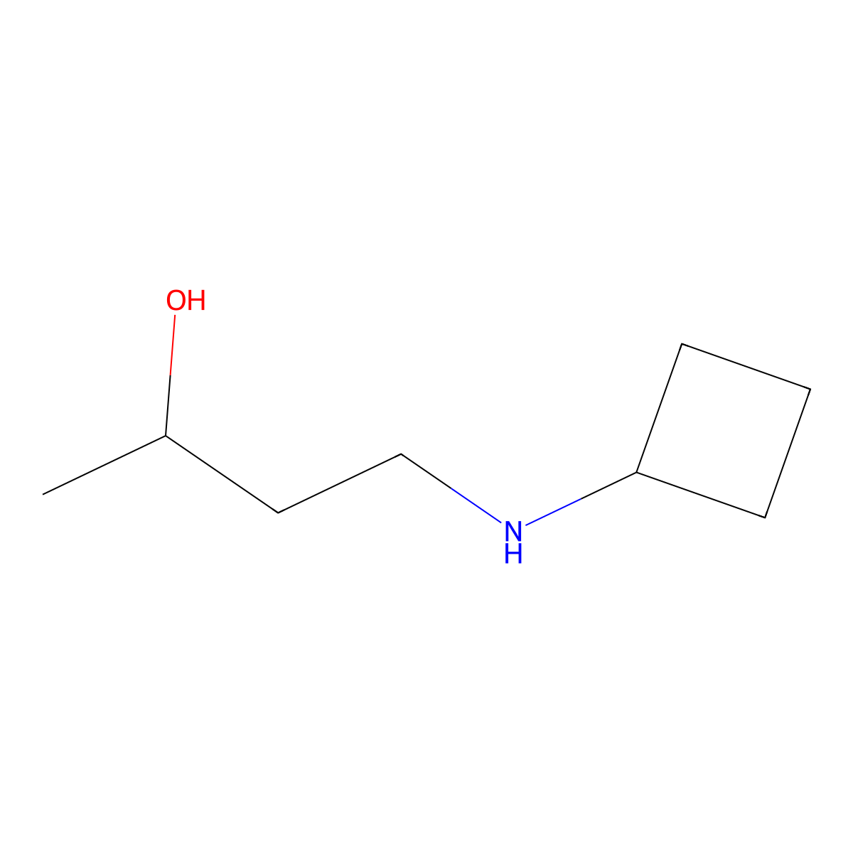 4-(Cyclobutylamino)butan-2-ol molecular structure, CAS 1339689-44-9